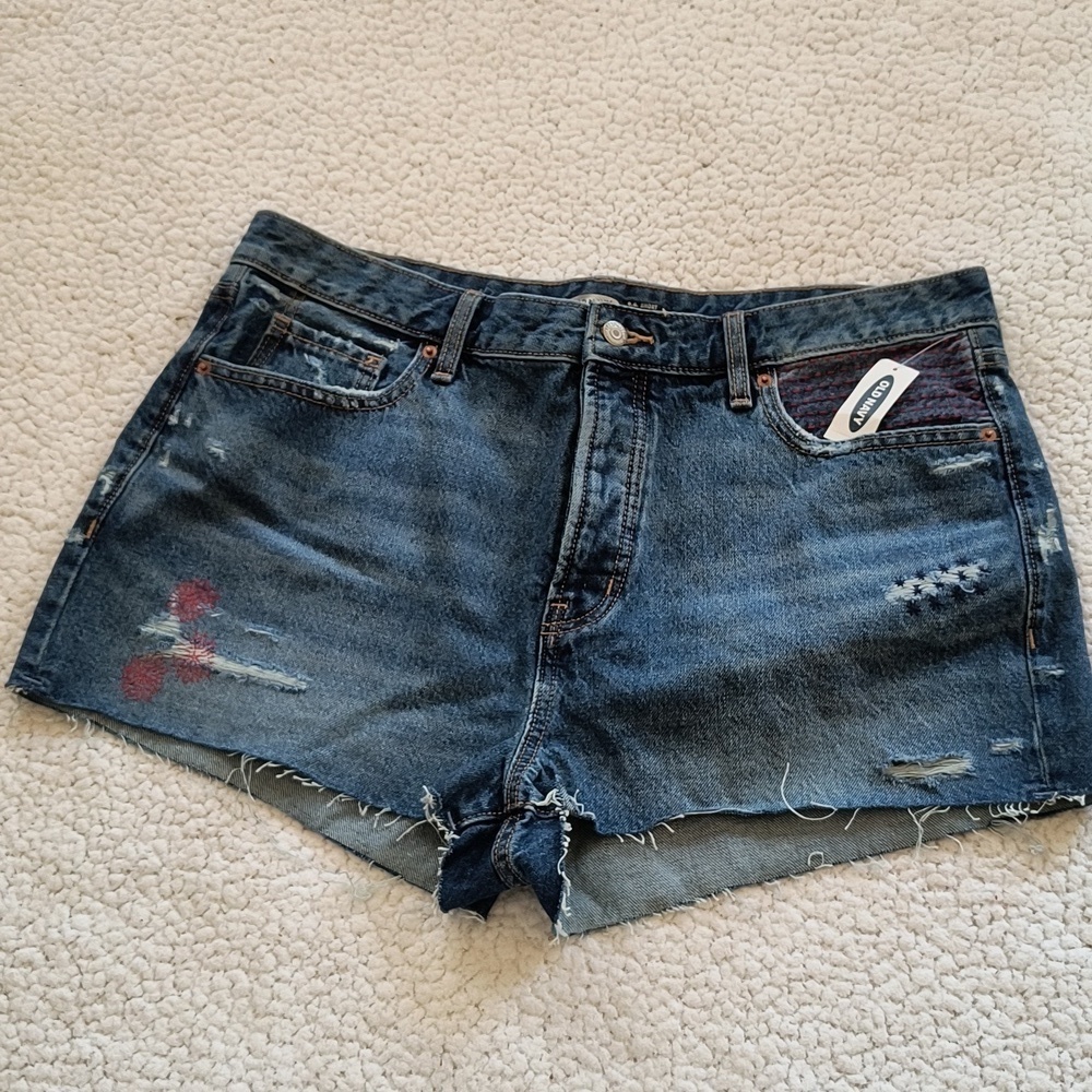 NWT Old Navy Button Fly Short Shorts Size 16